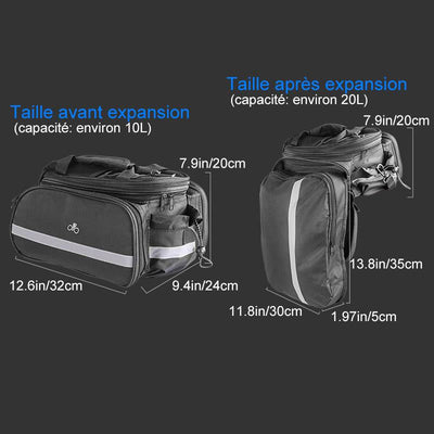 Sacoche de Rangement Pliable du Siège Arrière de Vélo