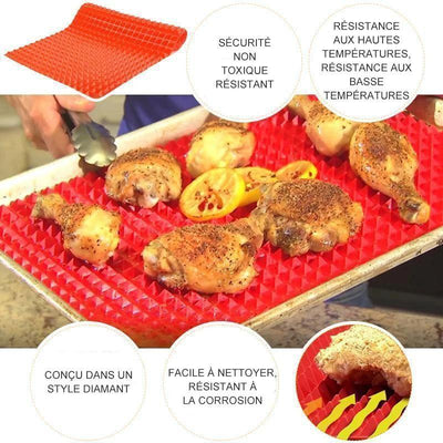 Tapis de Cuisson en Silicone Anti-adhésif Réutilisable