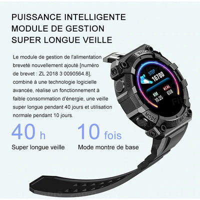 Bracelet intelligent de podomètre de sport de contrôle tactile étanche d'écran de couleur