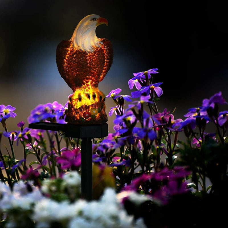 🌈✨Poteau solaire de jardin à figure d'aigle✨