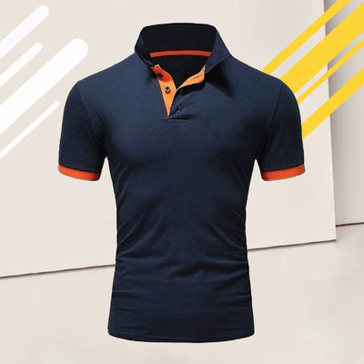 Polo uni manches courtes homme