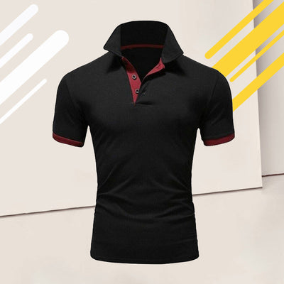 Polo uni manches courtes homme