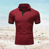 Polo uni manches courtes homme