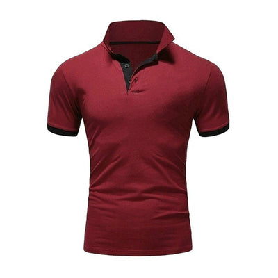 Polo uni manches courtes homme