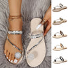 Sommer glänzende Strass Sandalen