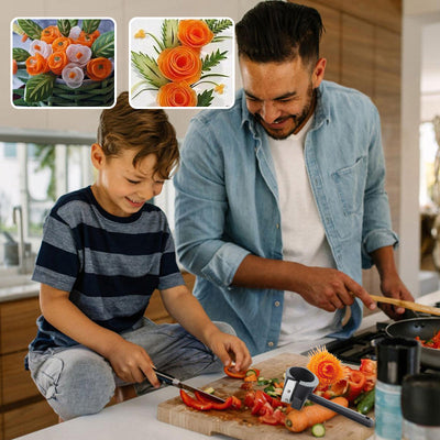 Rouleau à fleurs en spirale pour fruits et légumes