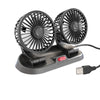 Mini Ventilateur Rotatif Á Double Tête Pour Voiture