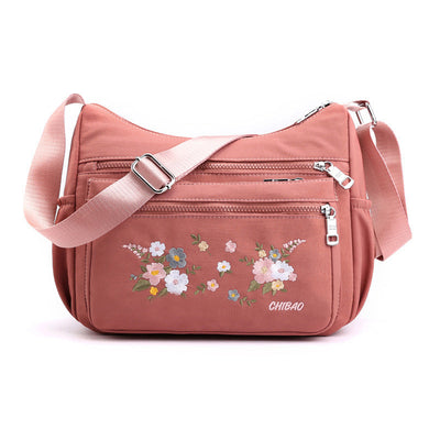 Sac à bandoulière à motif floral brodé à la mode pour dames