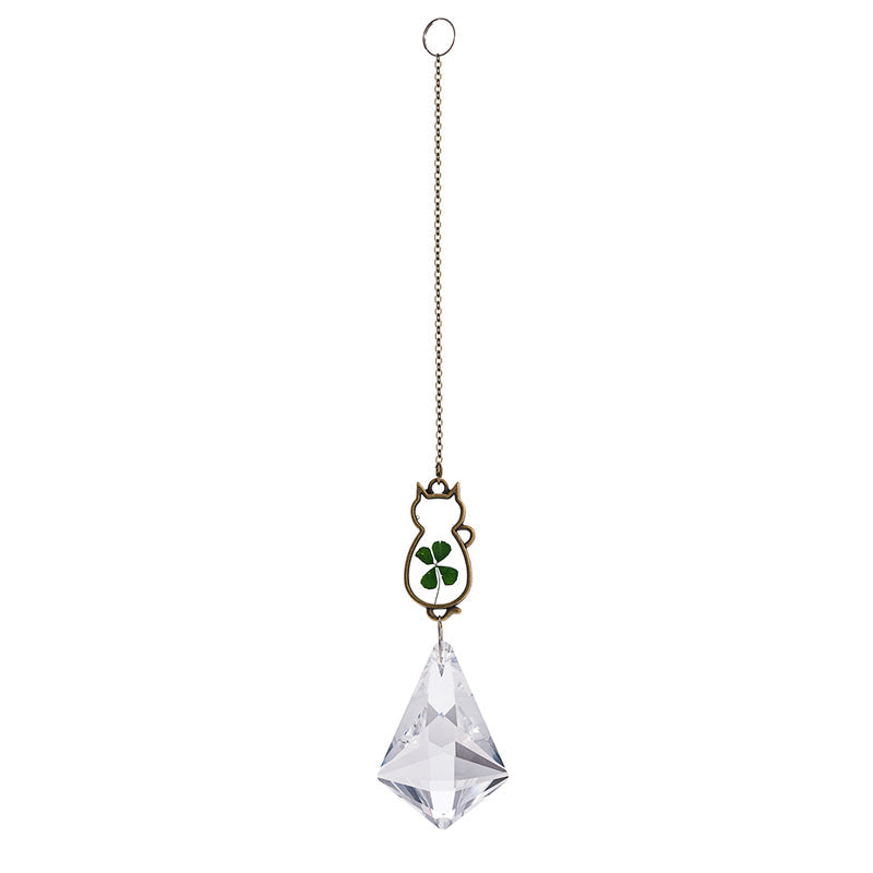 Pendentif en cristal de chat mignon