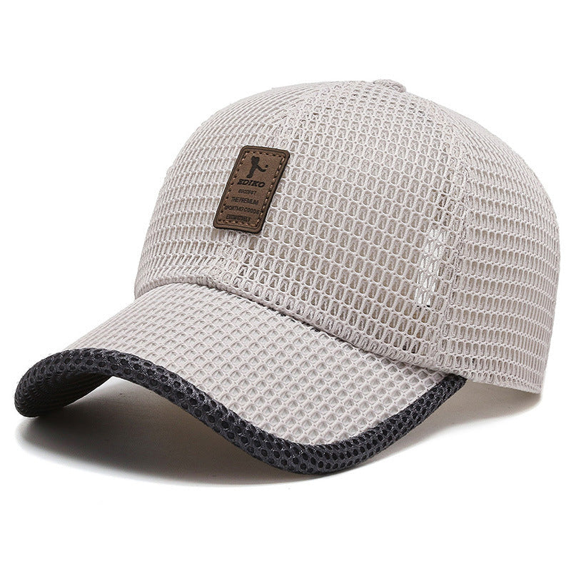 Casquette à visière en filet