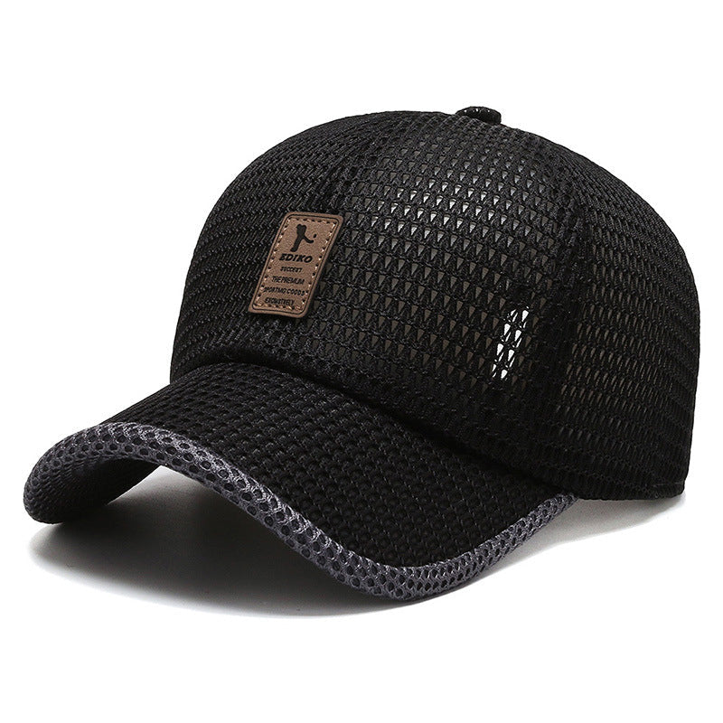 Casquette à visière en filet